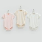 Lot de 3 bodies demi-manches 100% coton