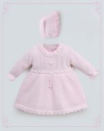 Robe bébé en maille cotonnée – Douceur & élégance