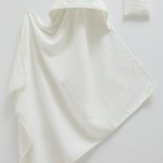 Cape de bain avec gant en coton