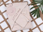 Cape de bain avec gant Little One – Coton doux