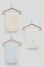 Lot de langes bébé en coton – 85 x 90 cm
