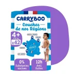 Carryboo Couches Jumbo taille 4+ (9-20kg) 42 couches