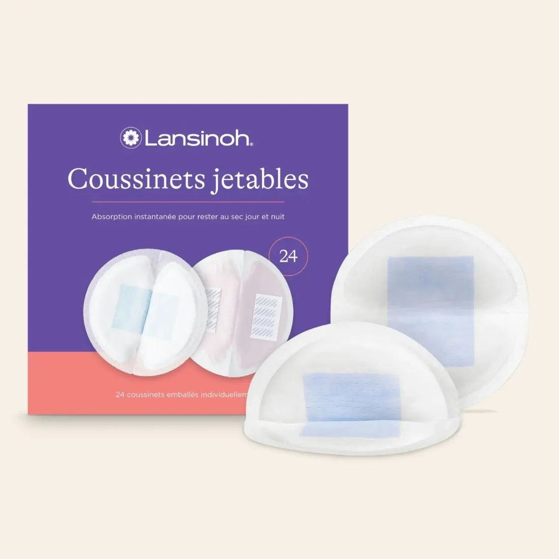 Lansinoh Coussinets d’allaitement jetables 24 unités 1 Lansinoh Coussinets d’allaitement jetables 24 unités – Image 1