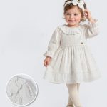 Robe bébé élégante avec bandeau – Douceur & raffinement