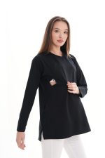 Pull d’allaitement manches longues – Confort & discrétion – Image 3