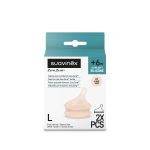 Lot de 2 tétines pour biberon anti-colique Zerø.Zerø, débit moyen M +6 mois light