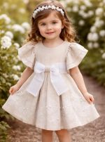 Robe élégante avec nœud en organza – Image 2