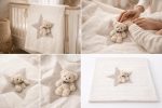 Couverture bébé en tricot avec ourson – Douceur & élégance – Image 6