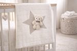 Couverture bébé en tricot avec ourson – Douceur & élégance – Image 5