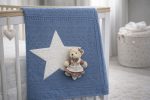 Couverture bébé en tricot avec ourson – Douceur & élégance – Image 9