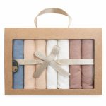 Lot de 7 serviettes bébé en coton – Douceur & praticité