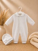 Grenouillère bébé avec bonnet assorti – Image 2