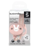 Suavinex Attache Sucette avec Ruban - Rose – Image 3