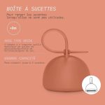 Porte-sucettes Silicone Brique – Image 3
