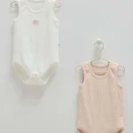 Lot de 2 bodies bébé sans manches en coton