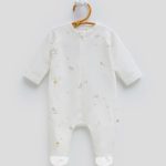 Grenouillère bébé en coton avec motifs
