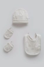 Ensemble accessoires bébé 3 pièces en coton – Image 2