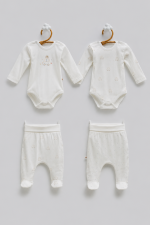 Lot de 2 Bodies & 2 Pantalons Bébé en Coton – Petit Car – Image 2