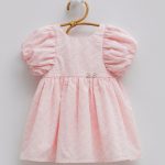 Robe Bébé Fille Rose à Manches Bouffantes