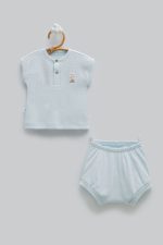 Ensemble Bébé 2 Pièces en Coton Ajouré – Image 3