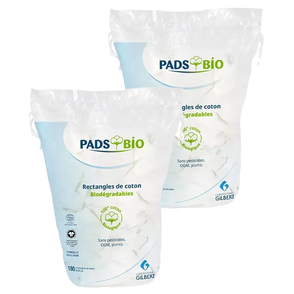 coton_pads_glibert Gilbert Lot de 2 Coton Pads Bio (180x2) – Image 1