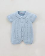 Combishort Bébé en Maille avec Col Polo – Collection Été