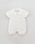 Combishort Bébé en Maille avec Col Polo – Collection Été – Image 2