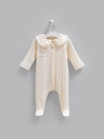 Pyjama bébé en coton côtelé avec col classique – Image 2