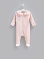 Pyjama bébé en coton côtelé avec col classique