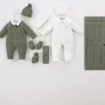Coffret Naissance 9 pièces – Laine Mérinos & Coton