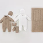 Coffret Naissance 9 pièces – Laine Mérinos & Coton