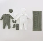 Coffret Naissance 9 pièces – Laine Mérinos & Coton – Image 4