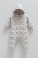 Combinaison bébé capuche matelassée "Petits Ours" en coton – Image 2