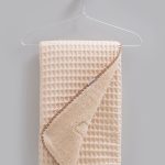 Couverture Bébé Douceur – Gaufrette & Sherpa - Beige