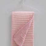 Couverture Bébé Douceur – Gaufrette & Sherpa - Rose